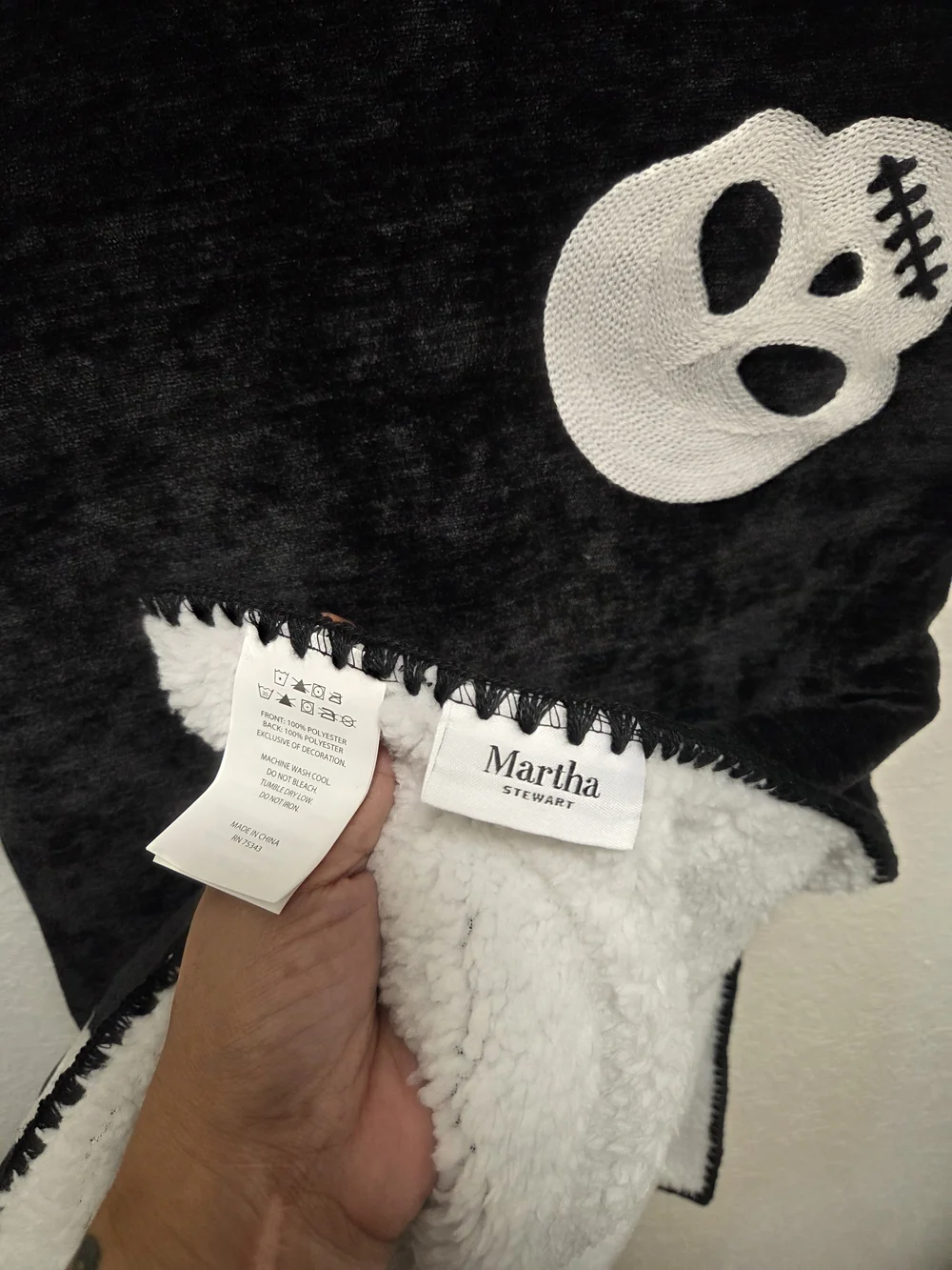 Martha Stewart plush black